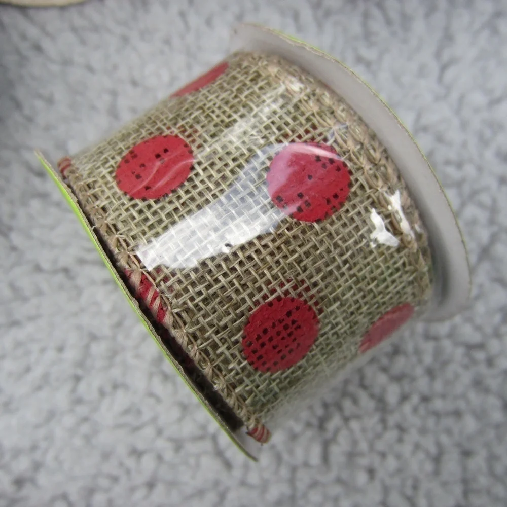 Christmas Ribbon Rolls Lot of 10 Crafts Holiday DIY Sewing Wrapping Gifts Bows N